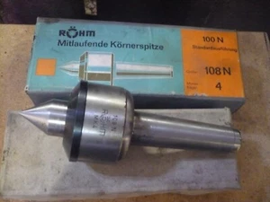 Röhm Körnerspitze, mitlaufende Körnerspitze MK4, unbenutzt - Bild 1 von 4