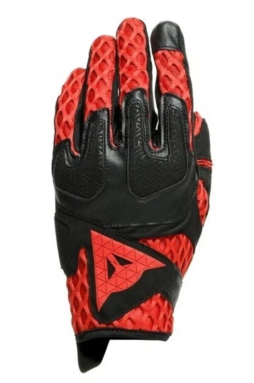 GUANTI MOTO ESTIVO GLOVES DAINESE AIR MAZE NERO ROSSO BLACK RED TOUCH TG XL