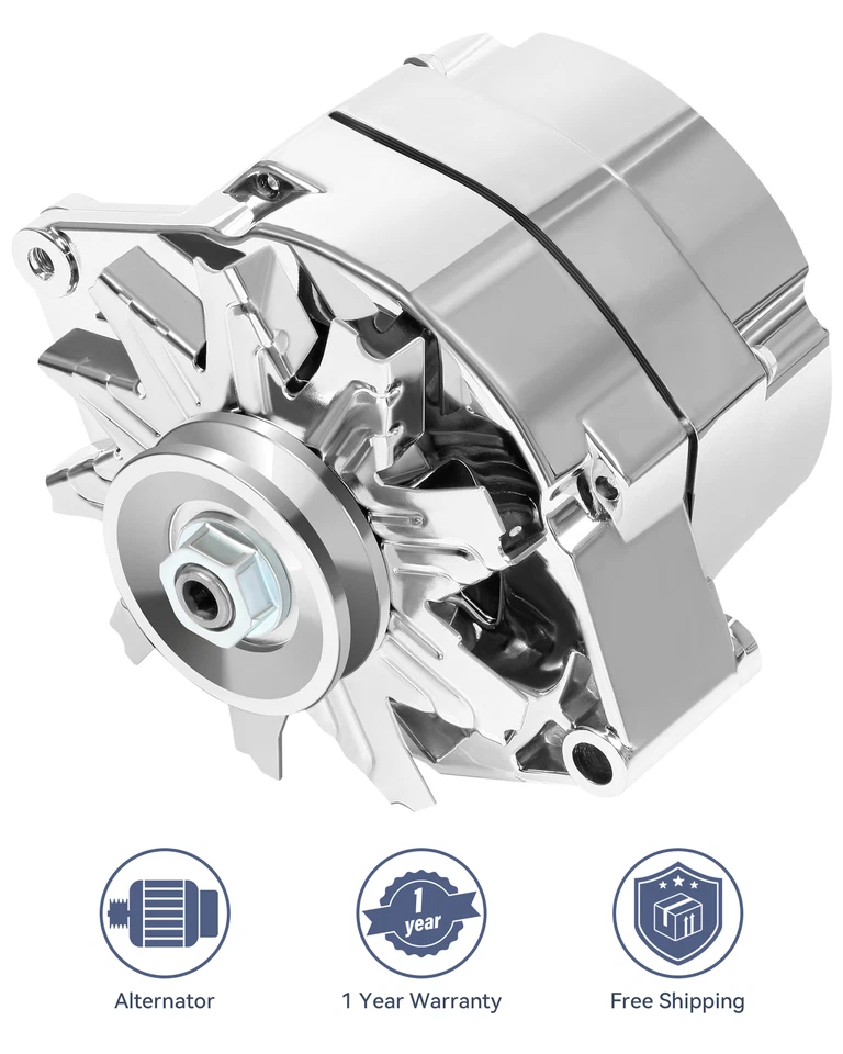 1PC 12V 110A Silver Alternator Fit for 1984 1985 Chevrolet Citation II 2.5L — 第 1/4 张图片