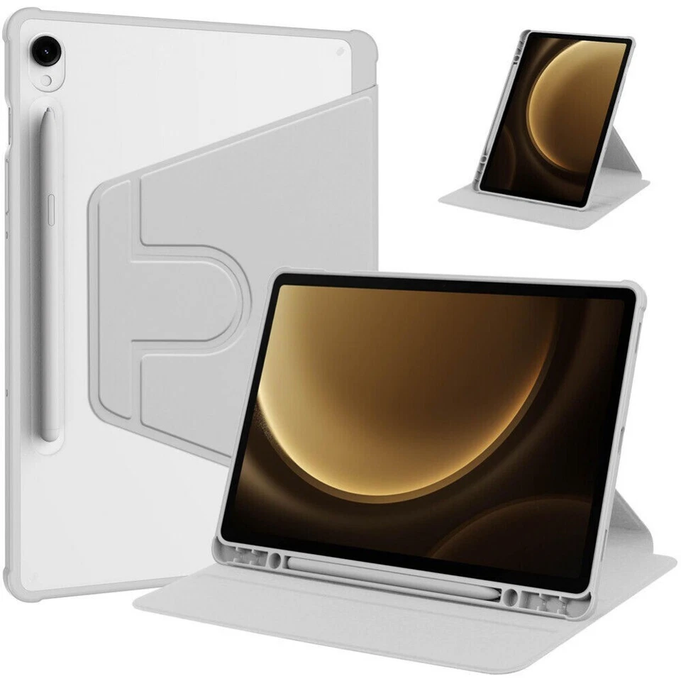 For Samsung Galaxy Tab S10 Plus S9 FE+ Shockproof Rotate Stand Case Smart Cover - Image 1 of 4