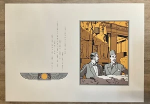 JACOBS RARE SERIGRAPHIE BLAKE ET MORTIMER PORTFOLIO CAIRO EXCELLENT ÉTAT - Picture 1 of 5
