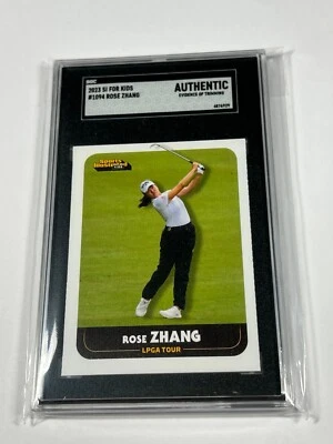 2023 Sports Illustrated SI Kids Rose Zhang #1094 SGC Authentic LPGA - Image 1 of 2