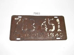 1940 Illinois IL Nummernschild Nummer 763 451 - Bild 1 von 2