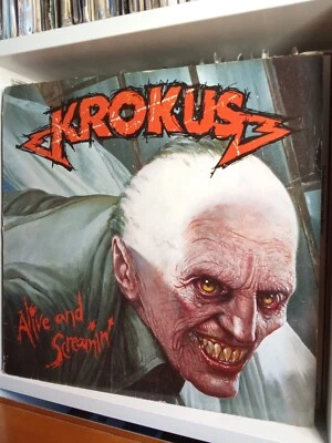 KROKUS - ALIVE AND SCREAMIN 1st Europe Press 1986 VINYL LP Free Postage - Image 1 of 4