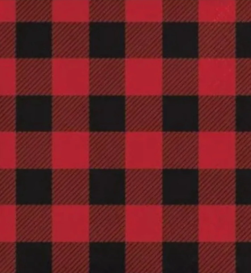 Buffalo Plaid Beverage Napkins 16 Pack Fall Christmas Party Decoration - Image 1 of 1