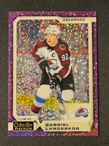 18-19 OPC Platinum Gabriel Landeskog 🌈🌈🌈 Violet Pixels Variant - Picture 1 of 2