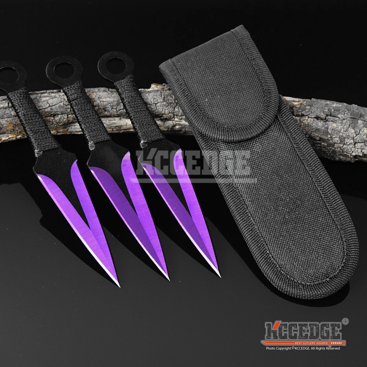 Set Coltelli Da Lancio Ninja Kunai SZCO Supplies 6,5" Teschio Punisher USA - 3 Pezzi