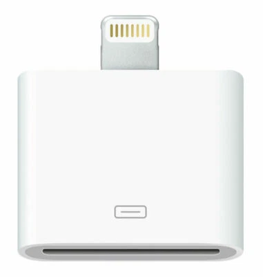GENUINE APPLE LIGHTNING TO 30-PIN ADAPTER A1468 OFFICIAL MD823ZM/A ORIGINAL - Image 1 of 3