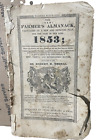 1853 Farmer's Almanac Robert B Thomas Boston Jenks Hickling Swan Antique