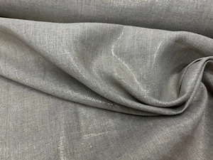 NATURAL LINEN FABRIC CURTAIN BLIND DRESS MATERIAL 140 CM WIDE ROMO gold - Picture 1 of 6