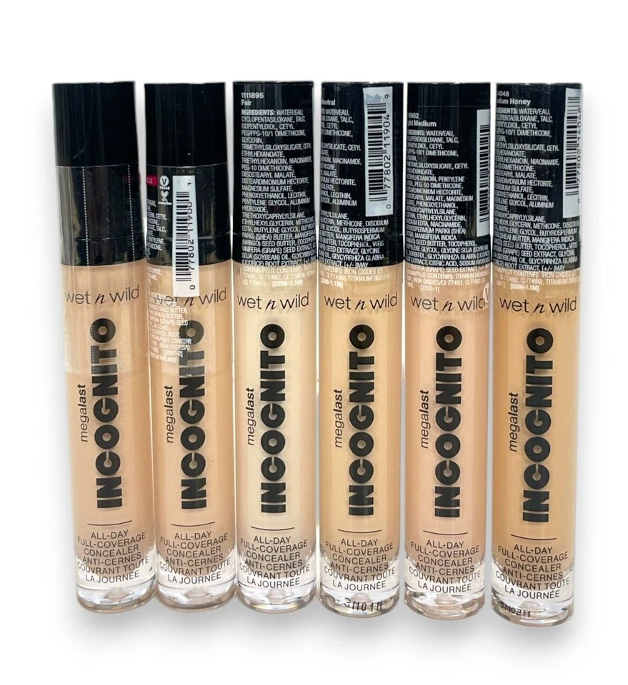 Wet n Wild Megalast Incognito All-Day Concealer(5.5ml/0.18fl.oz) You Pick, New - Image 1 of 1