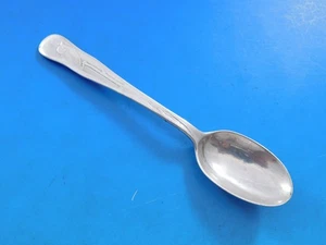 Lap Over Acid Etched by Tiffany Sterling Silver Coffee Spoon Bird 4 3/4" Worn - Picture 1 of 6