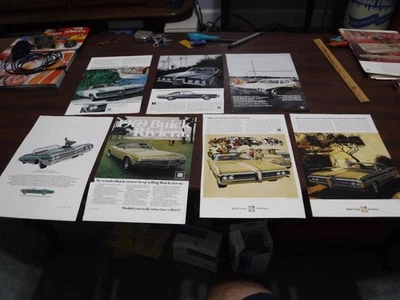 Lot of 7 Vintage Pontiac magazine Ads- 1967-1969 - Grand Prix, Bonneville, Wagon - Image 1 of 4