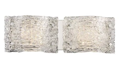 George Kovacs P5282-077-L Forest Ice Chrome LED Bathroom Vanity Light - Image 1 of 4