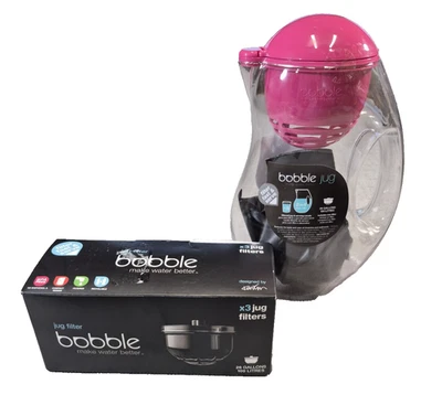 Bobble 64 Ounce Jug with 1 Filter - BPA Free - Plus additional 3 pack of filters - Image 1 of 4
