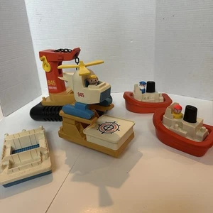 Vintage Fisher Price Little People Offshore Cargo Base #945 1978 Boote Menschen - Bild 1 von 10
