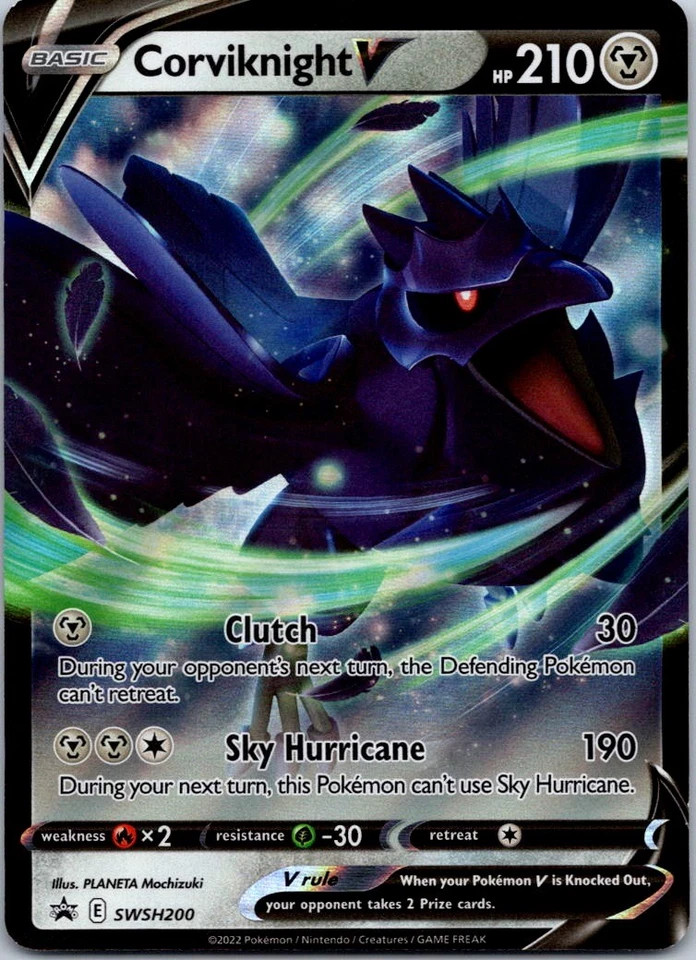 Black Star Promo Corviknight V SWSH200 Promo SWSH: Sword & Shield Promo Cards - Image 1 of 2