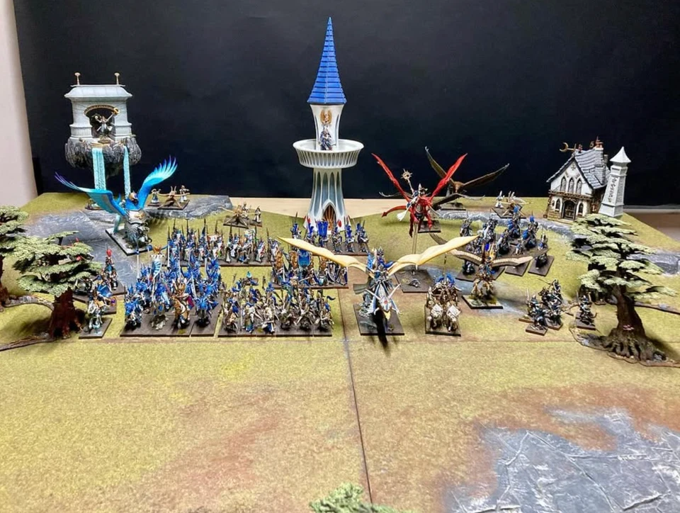 5000+ p. The Old World Warhammer High Elves Army PRO PAINTED AOS TOW WFB fantasy - Immagine 1 di 4