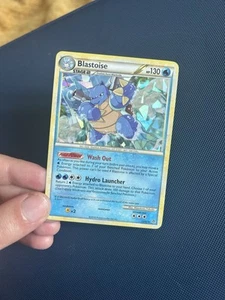 Pokemon Card Blastoise Unleashed Cracked Ice Holo Foil Rare 013/095 - Picture 1 of 3