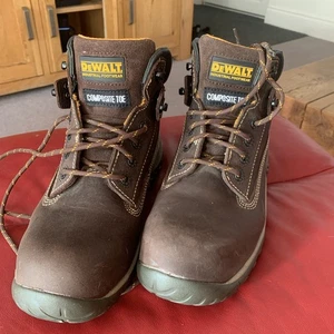 DeWalt Hammer Brown Nubuck Composite Safety Toe Lace Up Boots - Size 9 - Picture 1 of 9