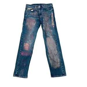 Vintage Levi 505 Herren 32x30 gerades Bein Sonderlackierung Denim Jeans 5 Pocket - Bild 1 von 12