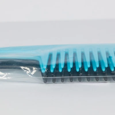 Apex Wide Tooth Shower Comb Blue & Black Detangler Hair Pick New Large Hook - Image 1 of 3