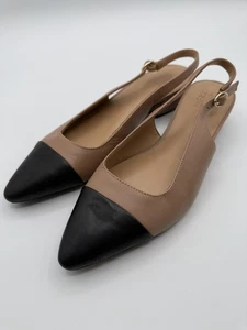 Zapatos Naturalizer Mujer Talla 8.5W Beige Negro Bancos-SL Cordones Puntera Ancha - Imagen 1 de 9