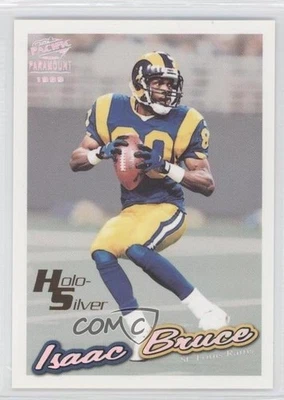 1999 Pacific Paramount Holo-Silver Missing Serial Number Isaac Bruce #193 HOF - Image 1 of 2