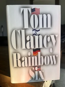 Rainbow Six Tom Clancy 1st Edition 1998 HC DJ John Clark Thriller Novel - Picture 1 of 4