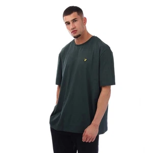 Men's Lyle And Scott Plain T-Shirt in Turquoise - Picture 1 of 4