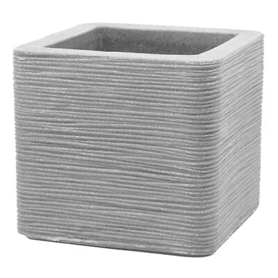 Pflanzkübel quadratisch Kubus 50 x 50 x 40 cm grau PATIO