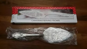 Servidor de pasteles International Silver Company Feliz Navidad - Imagen 1 de 9