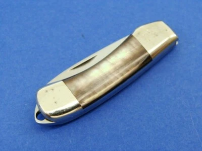 VINTAGE FROST&SON JAPÃO LÁBIO PRETO PÉROLA MINI CANOA FACA DE BOLSO FOB CHARME FACAS - Imagem 1 de 4