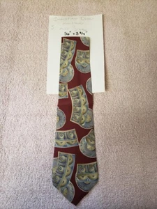 Christian Dior Monsieur Red(Burgundy) Silk Tie  56" x 3 3/4 " (New Without Tags) - Picture 1 of 6
