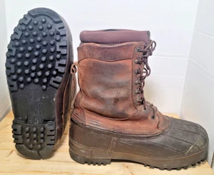 Botas de pato aisladas vintage LaCrosse hechas en EE. UU. talla 13 forros de lana cuero goma - Imagen 1 de 24