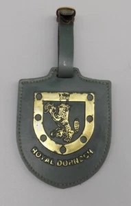 Borsa da golf Royal Dornoch etichetta pelle verde Andrew Skinner indossata 1877 - Foto 1 di 8