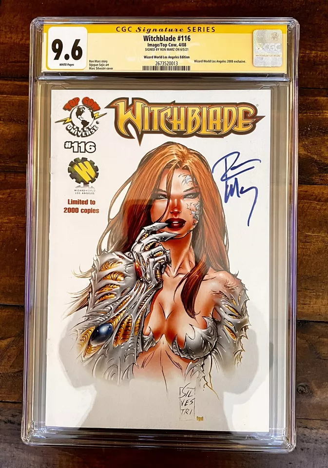 WITCHBLADE #116 9.6 CGC SIGNED BY RON MARZ SILVESTRI COVER LTD TO 2000 - Image 1 of 1