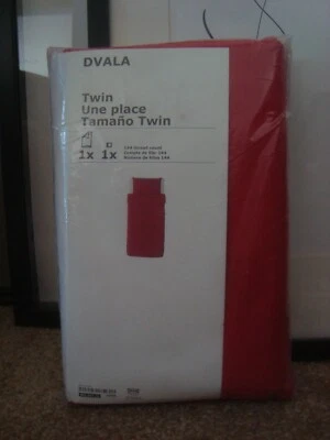 NEW RED Twin Comforter Cover with Pillowcase Twin Duvet Bed set 100 % Cotton NIP - Image 1 of 4