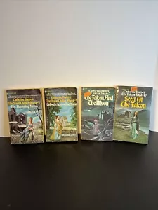 4 Gothic Romance Paperback Novels Catherine Darby Falcon Saga Moon Chalice Clean - Picture 1 of 24