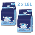 CATSAN Hygiene Plus Katzenstreu 2 x 18L Katzensand Nicht Klumpend