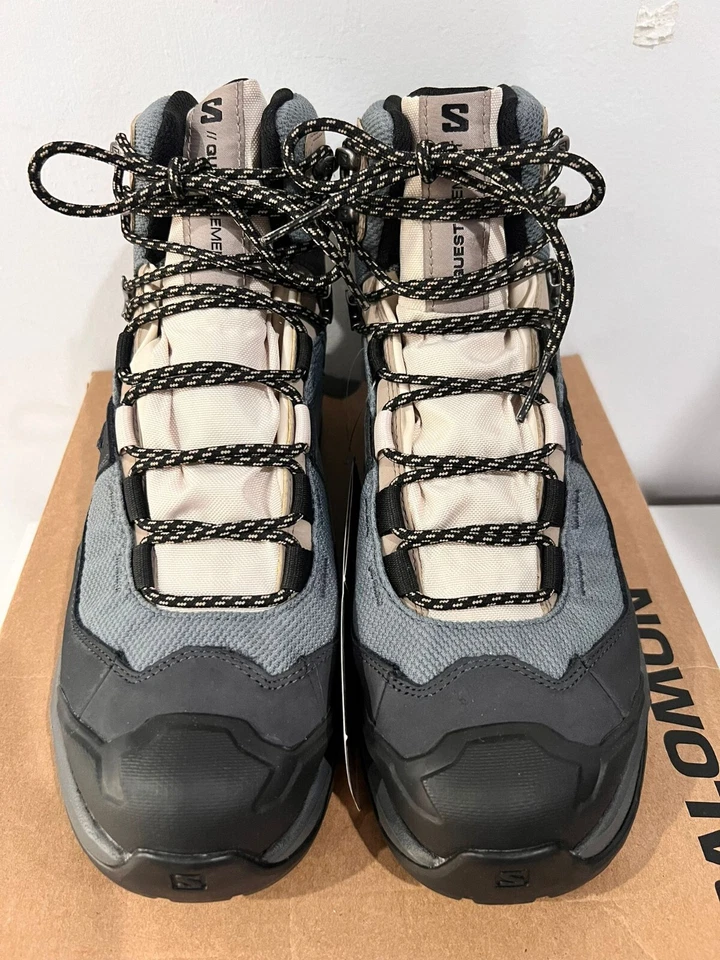 Salomon Womens Quest Element GTX Ebony Rainy Day Stormy 9 - Image 1 of 4