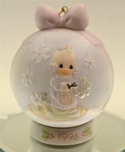 Precious Moments Ball Ornament w/ stand DATED 1995 142689 BX FREEusaSHP - Picture 1 of 2