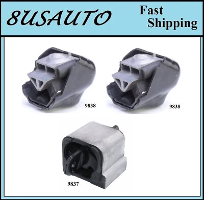 3PCS MOTOR & TRANS MOUNT FIT 2007-2009 DODGE SPRINTER 2500, 3500 3.0L & 3.5L - Image 1 of 4