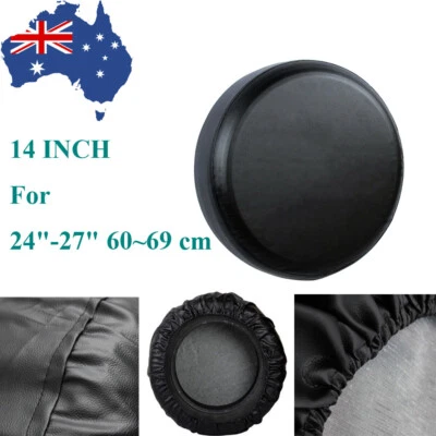 14 inch 4x4 4WD Black Spare Wheel Tyre Cover Fit Car Tire's Φ 60~69cm (24"-27") - image 1 of 4
