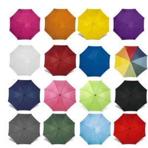 40 Zoll klassischer automatischer Hochzeitsschirm mit hölzernem Crook Griff - Walking Brolly - Bild 1 von 42