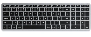 Satechi Slim X2 Bluetooth-Tastatur mit Hintergrundbeleuchtung und Ziffernblock - Picture 1 of 5