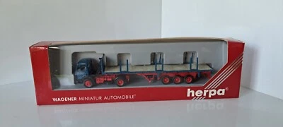 HERPA 871001 GERMANY  1/87 HO CAMION  MERCEDES PLATEAU GRUM  COMME NEUF EN BOITE - Photo 1/4