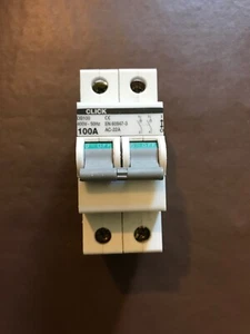 Interruptor principal Click 100A doble polo DB100 AC (112) - Imagen 1 de 5