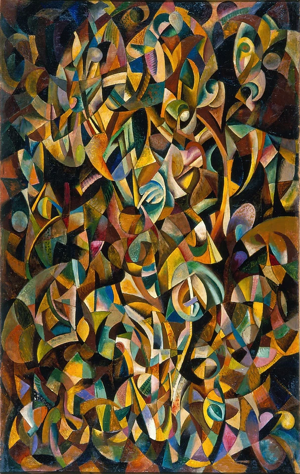 RODCHENKO DANCE CUBISM FUTURISM ABSTRACT ART  GICLEE PRINT FINE CANVAS - Image 1 of 1