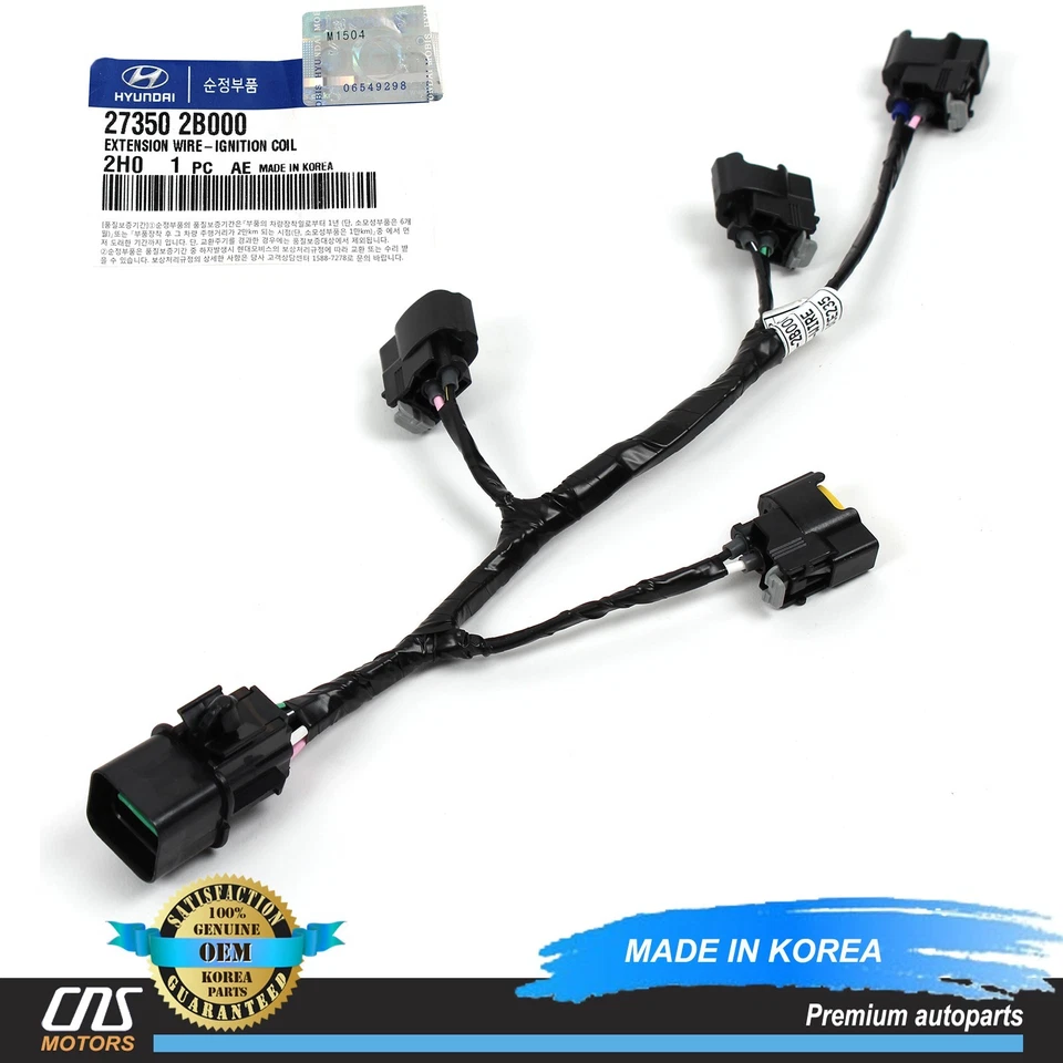 GENUINE Ignition Coil Wire Harness for 10-14 Veloster Rio Soul 273502B000⭐⭐⭐⭐⭐ Foto 1 de 4